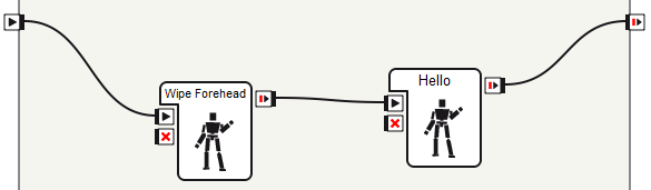 example of connected boxes